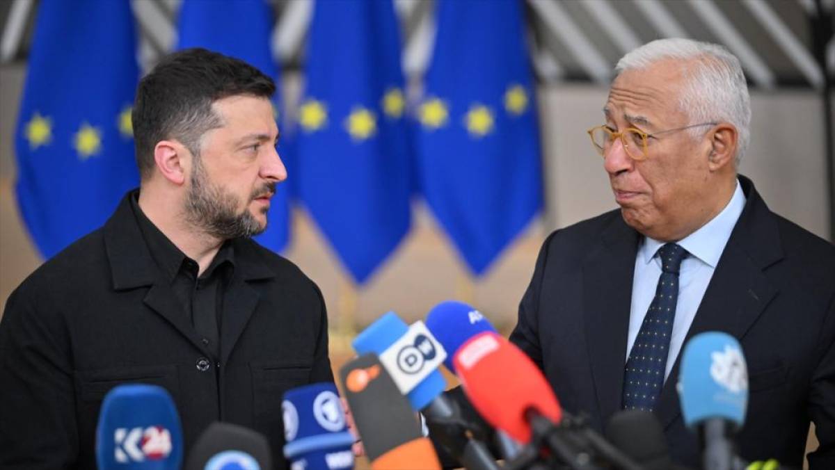 AB Konseyi Başkanı Costa, Ukrayna Devlet Başkanı Zelenskiy'le g&ouml;r&uuml;şt&uuml;