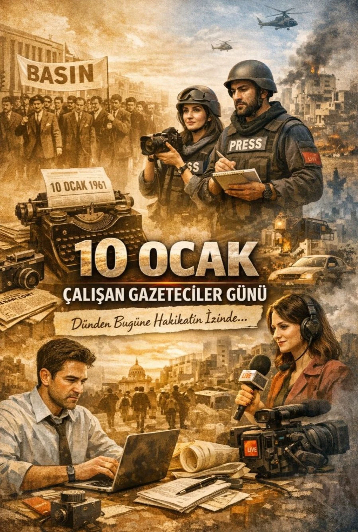 10 Ocak &Ccedil;alışan Gazeteciler G&uuml;n&uuml;: