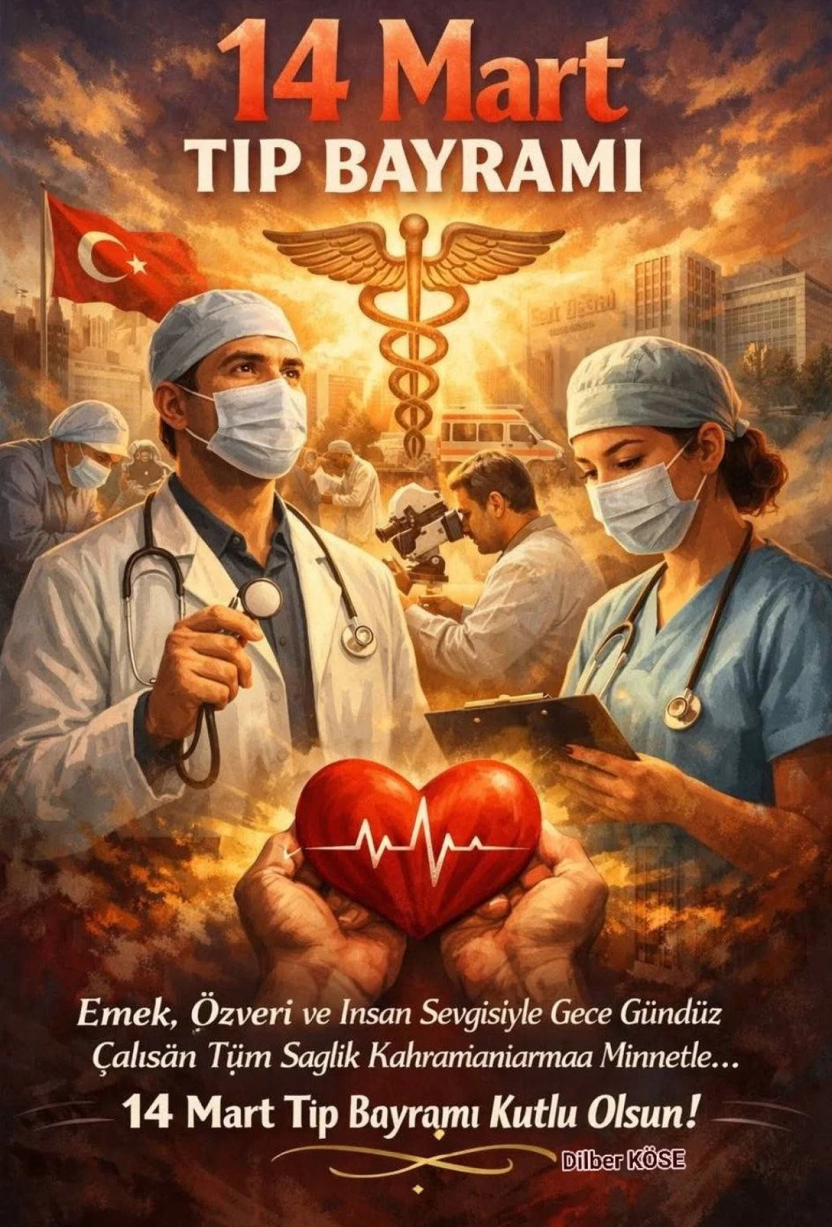 14 Mart Tıp Bayramı&rsquo;nı y&uuml;rekten kutluyoruz.