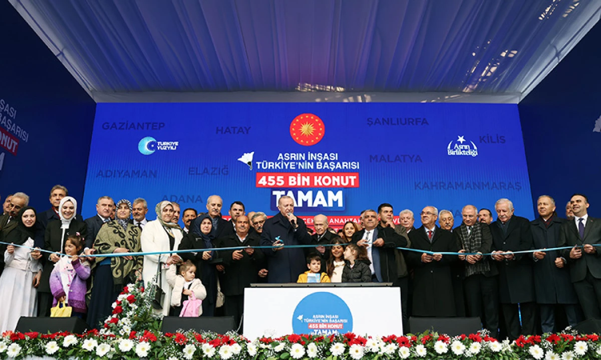 455 Bininci Afet Konutu Kura &Ccedil;ekimi ve Anahtar Teslim