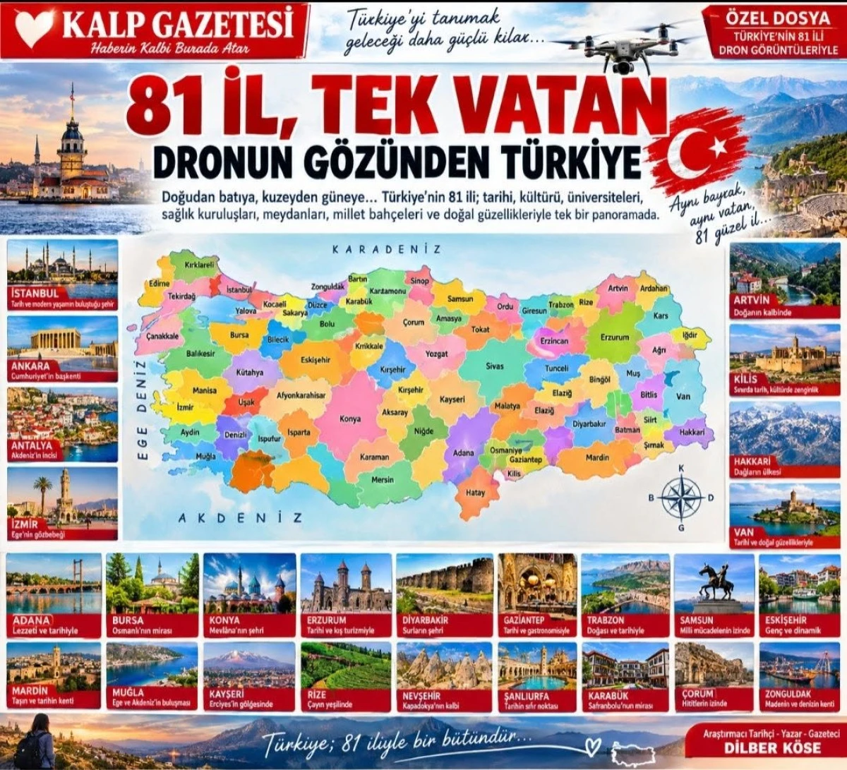 81 İL, TEK VATAN: DRONUN G&Ouml;Z&Uuml;NDEN T&Uuml;RKİYE