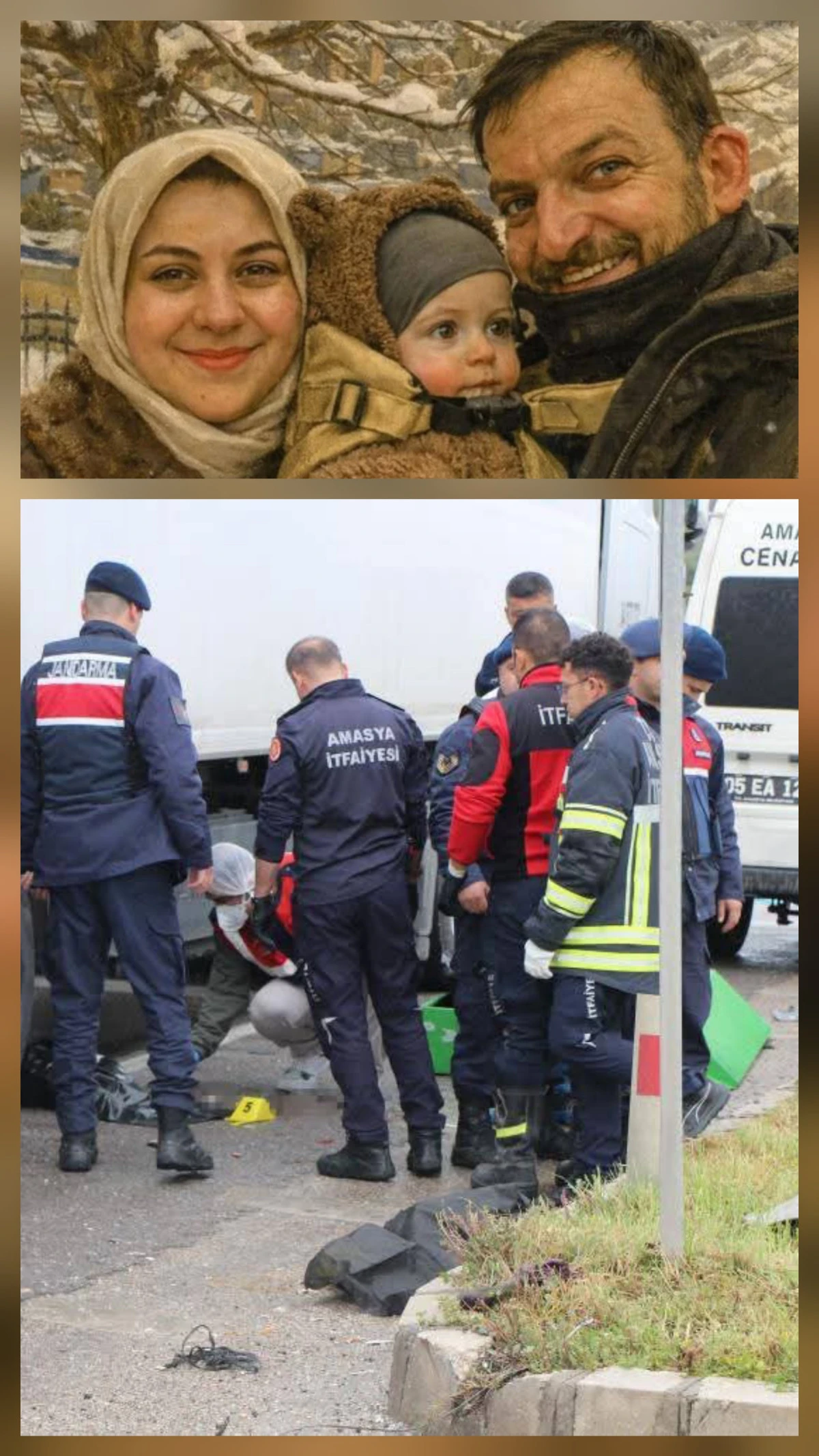 Amasya&rsquo;da cenaze d&ouml;n&uuml;ş&uuml; feci kaza: 10 aylık bebek hayatını kaybetti!