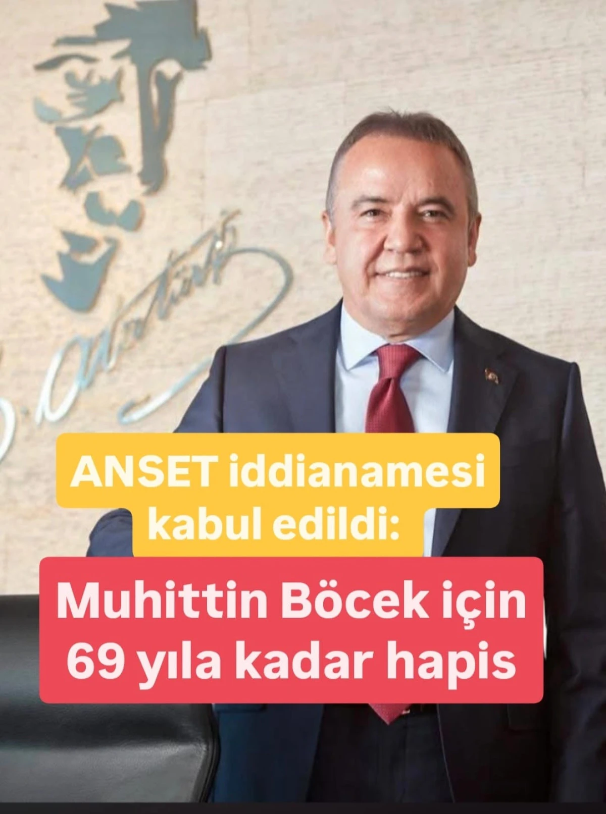ANSET iddianamesi kabul edildi:Muhittin B&ouml;cek i&ccedil;in 69 yıla kadar hapis