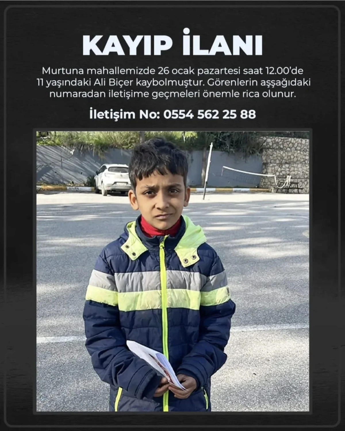 Antalya&rsquo;da 11 Yaşındaki Ali&rsquo;den İki G&uuml;nd&uuml;r Haber Alınamıyor