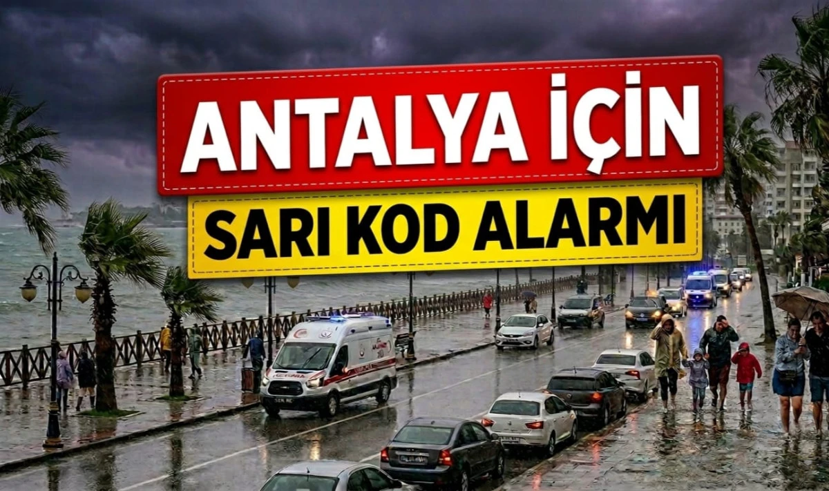 Antalya&rsquo;da Hafta Sonu Alarmı: Kuvvetli Yağış ve Fırtına Uyarısı