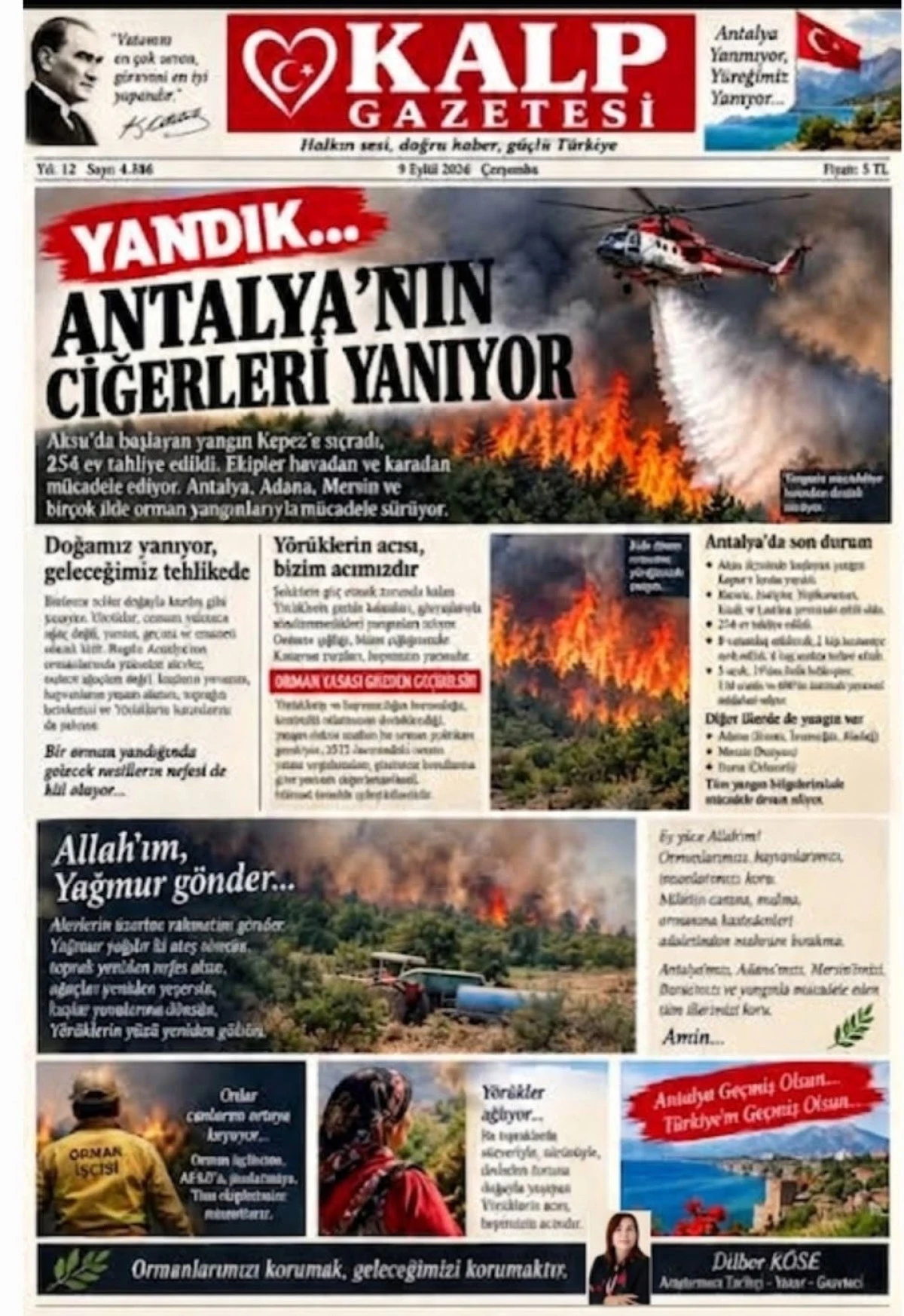 ANTALYA&rsquo;NIN CİĞERLERİ YANIYOR YANDIK