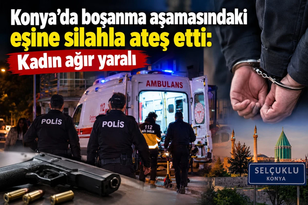 Boşanma aşamasındaki eşine silahla ateş etti: Kadın ağır yaralı