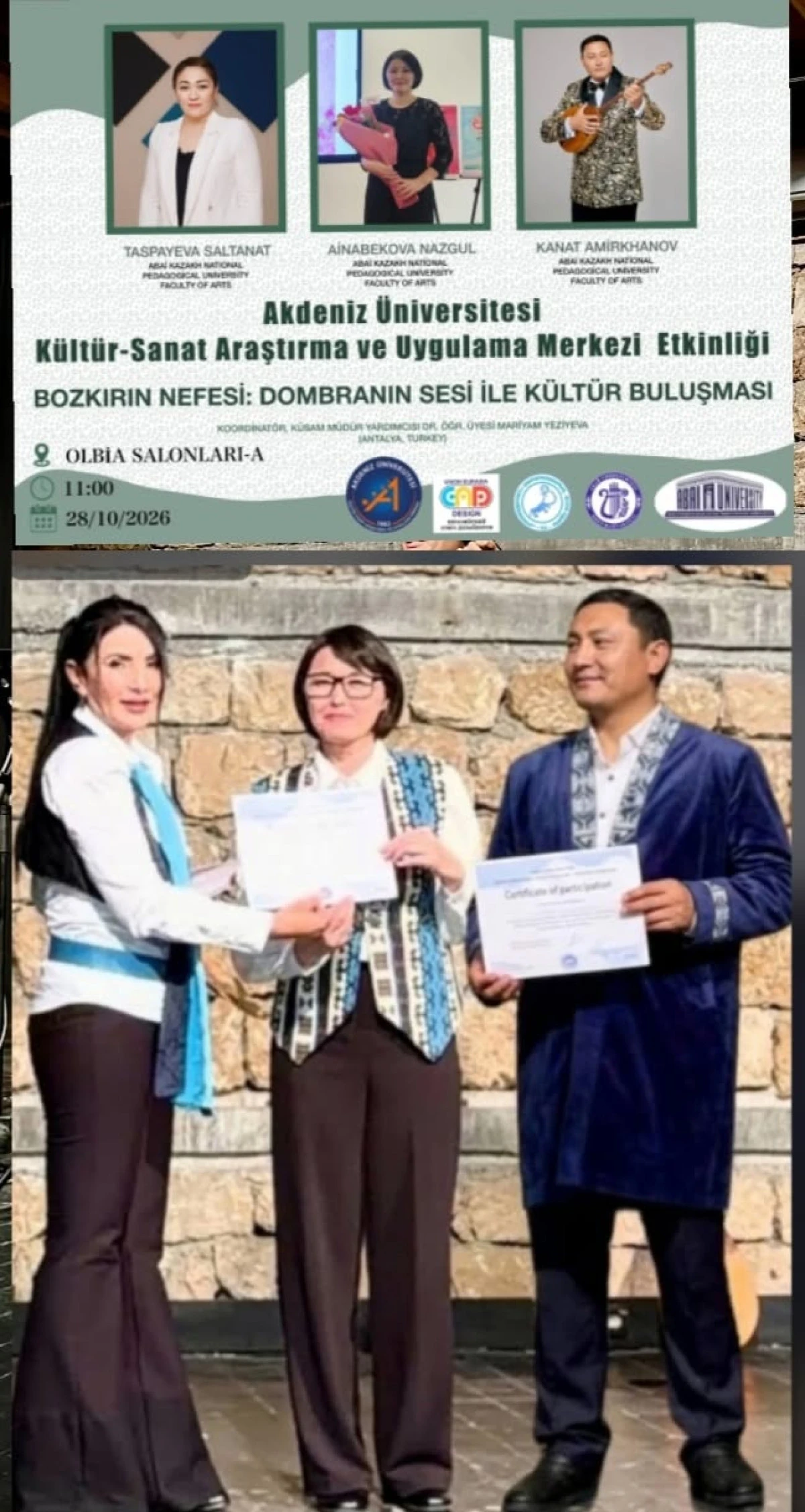 BOZKIRIN NEFESİ, CUMHURİYETİN IŞIĞI: DOMBRA EZGİLERİYLE T&Uuml;RK D&Uuml;NYASININ K&Uuml;LT&Uuml;REL DOSTLUĞU