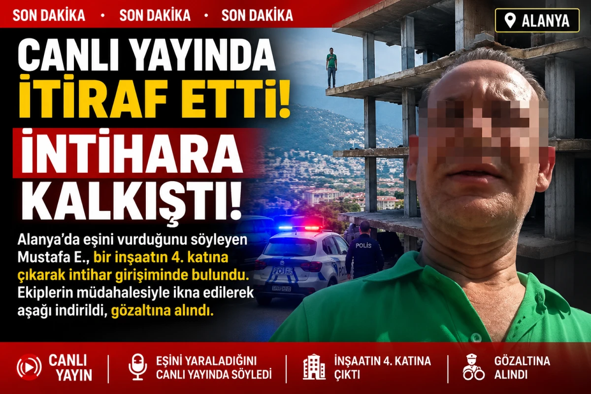 Canlı Yayında Şoke Eden S&ouml;zler: Eşini Yaraladığını S&ouml;yleyip İntihara Kalkıştı
