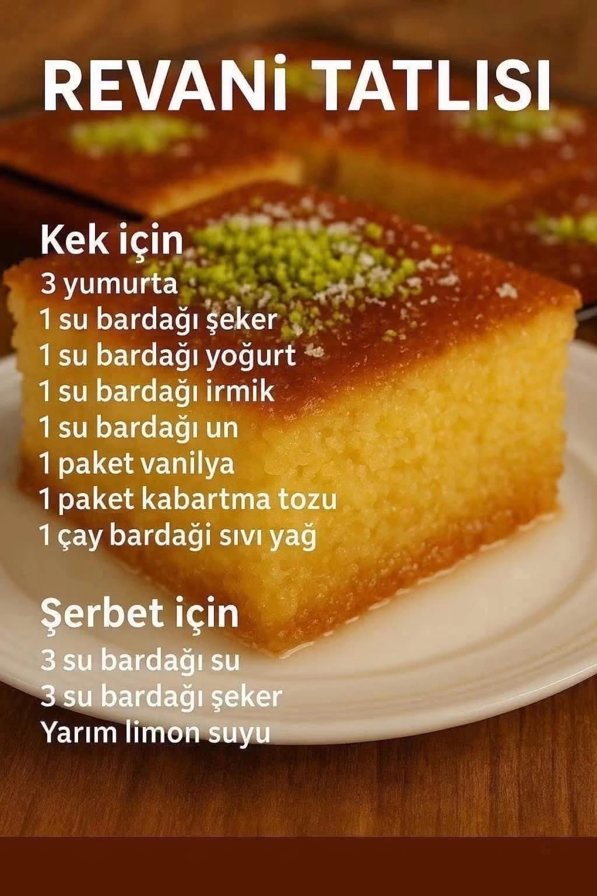 Enfes Revani Tarifi: Yumuşacık ve Tam Kıvamında
