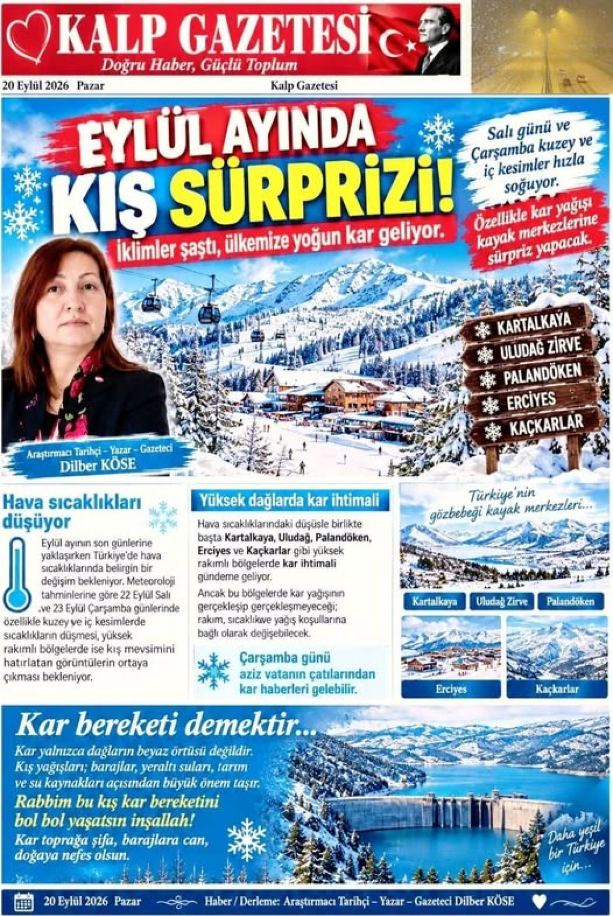 EYL&Uuml;L AYINDA KIŞ S&Uuml;RPRİZİ