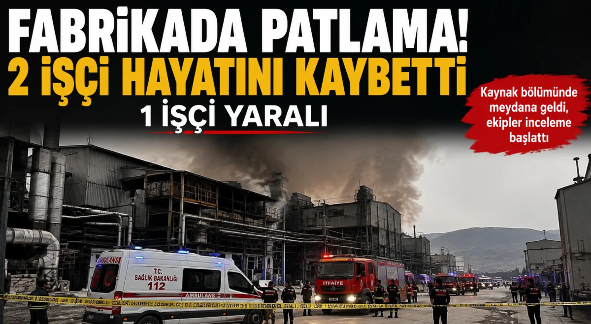 Fabrikada Patlama! Osmaniye'de 2 İş&ccedil;i Hayatını Kaybetti 1 iş&ccedil;i yaralı
