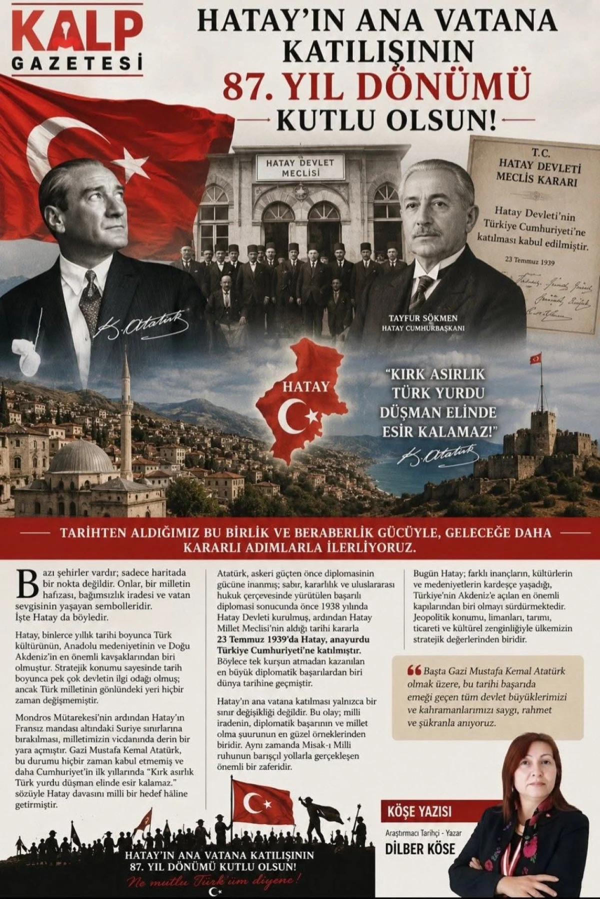 Hatay, Hatay Sen Bir Toprak Par&ccedil;asından &Ccedil;ok Daha Fazlasın