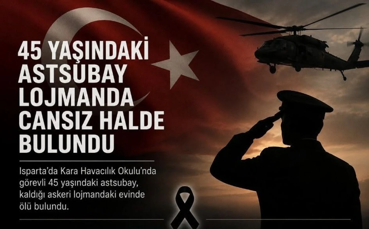 ISPARTA'DA 45 YAŞINDAKİ ASTSUBAY HAYATINI KAYBETTİ
