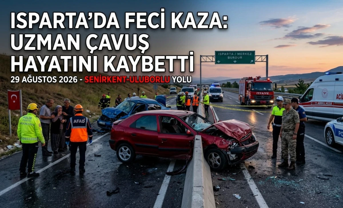 Isparta&rsquo;da feci kaza: Uzman &ccedil;avuş hayatını kaybetti!