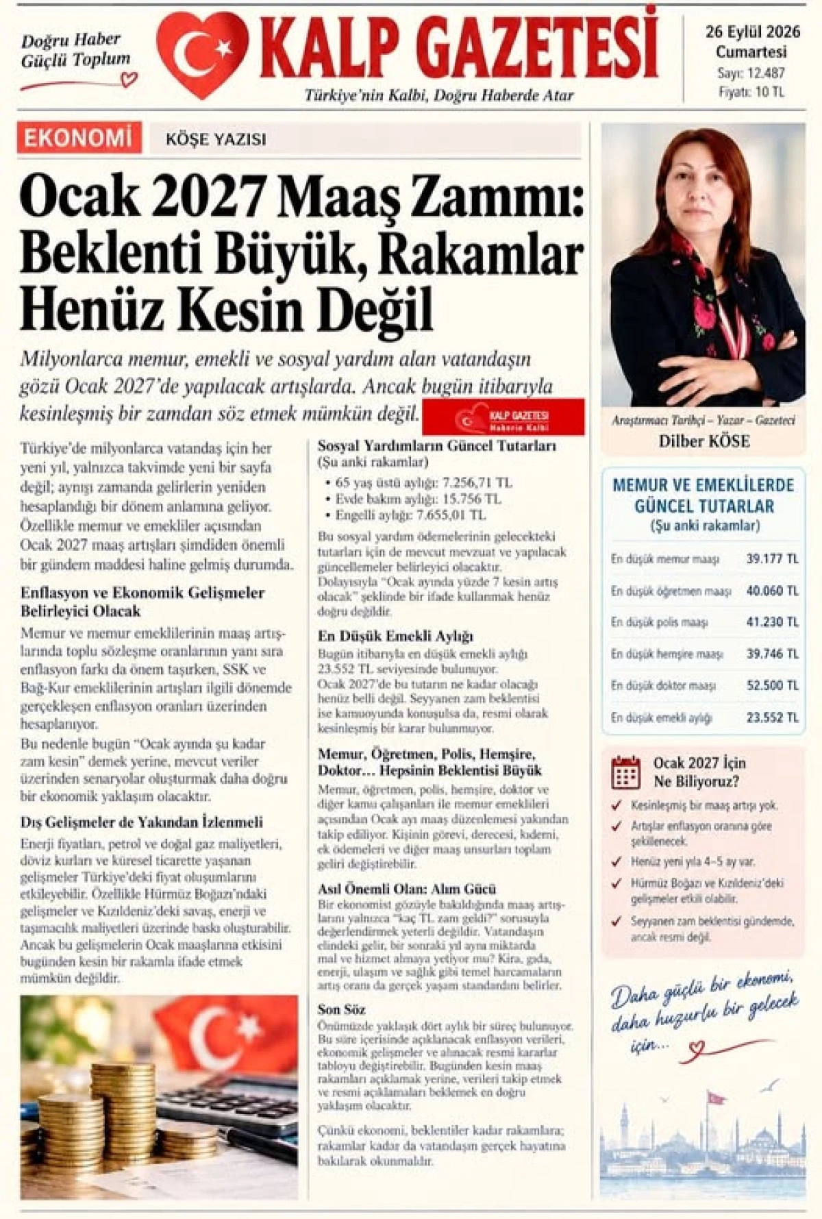OCAK 2027 MAAŞ ZAMMI: BEKLENTİ B&Uuml;Y&Uuml;K, RAKAMLAR HEN&Uuml;Z KESİN DEĞİL