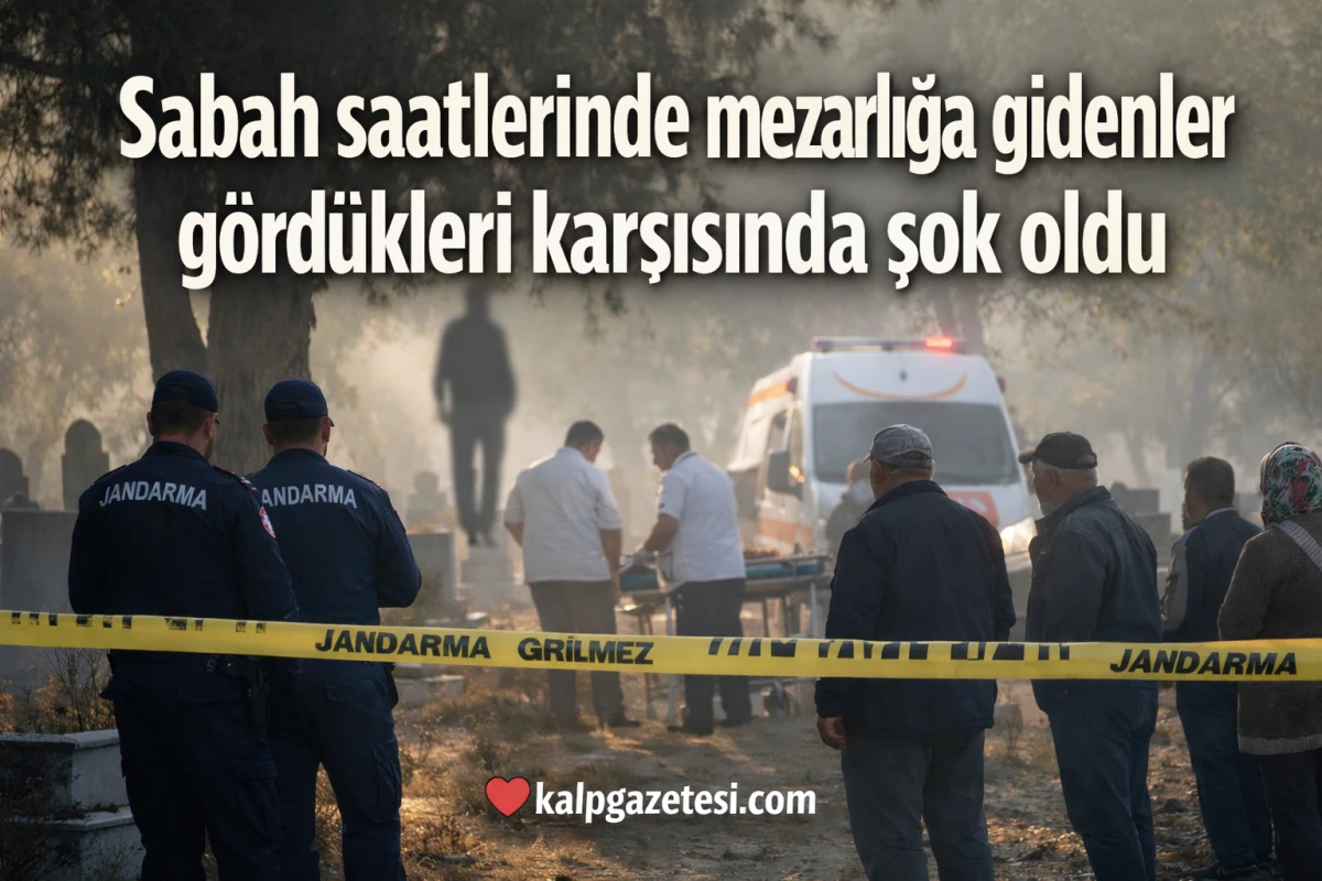 Sabah saatlerinde mezarlığa gidenler g&ouml;rd&uuml;kleri karşısında şok oldu!