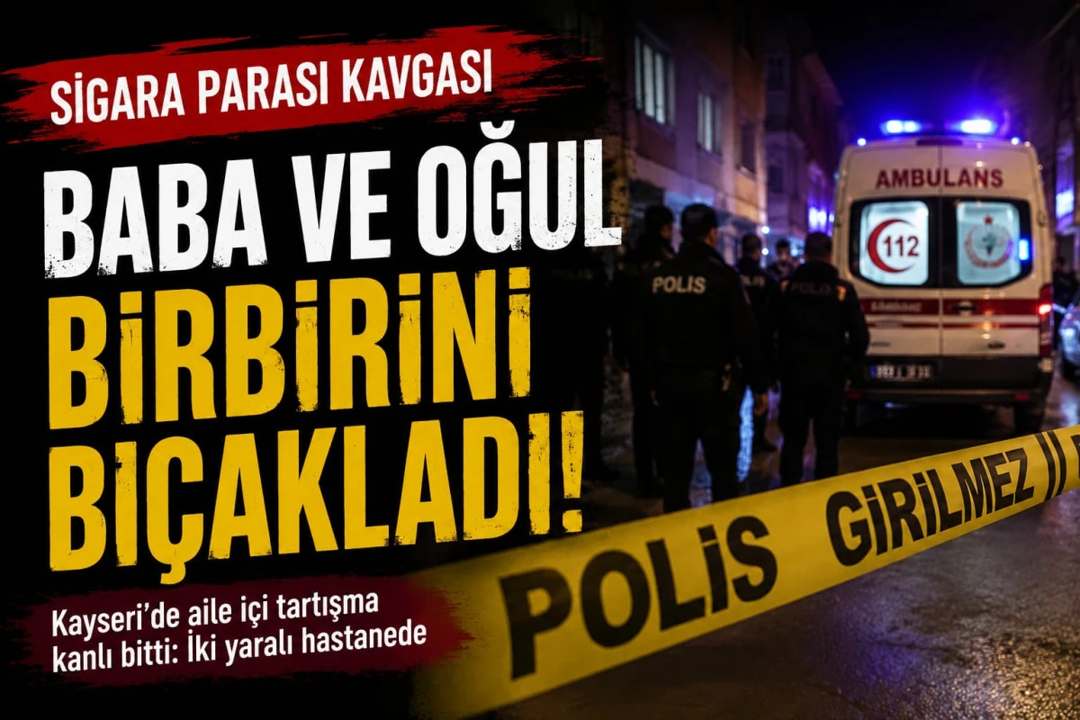 Sigara parası kavgası kanlı bitti: Baba ve oğul birbirini bı&ccedil;akladı