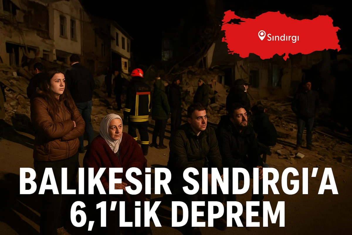 SON DAKİKA: Balıkesir'de 6,1 büyüklüğünde şiddetli deprem
