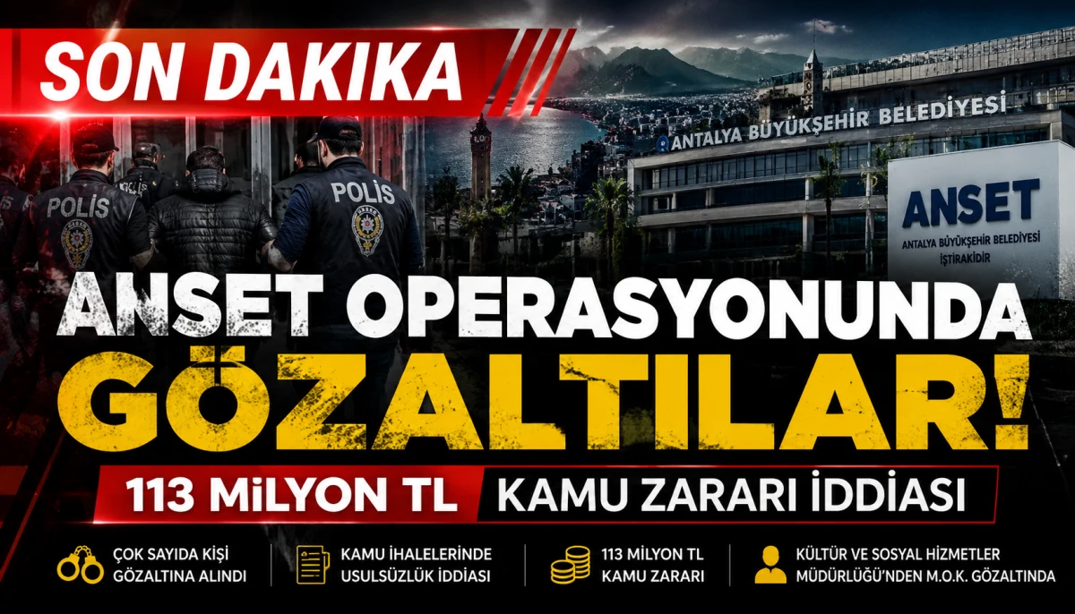 Son dakika! Antalya B&uuml;y&uuml;kşehir Belediyesi'ne y&ouml;nelik soruşturmada 25 yeni g&ouml;zaltı!!!