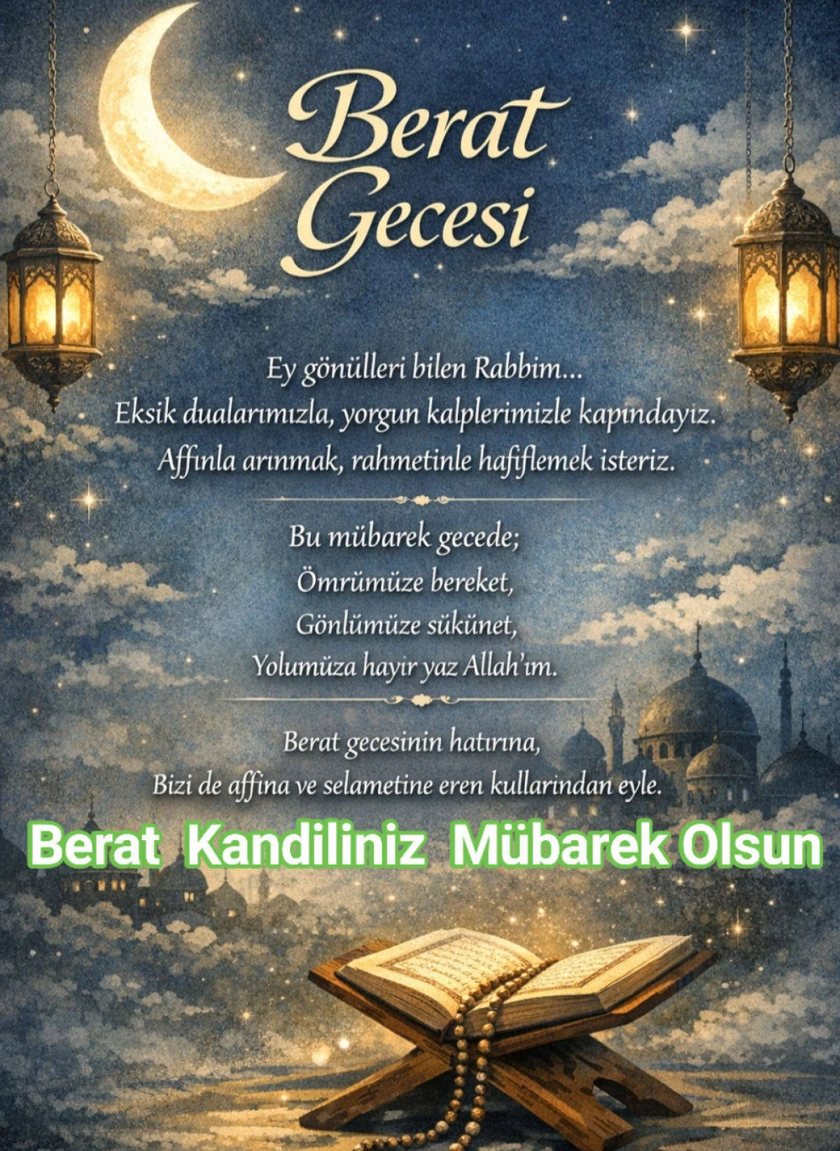 Tasavvuf Ehli Bu Gece Berat Kandiliniz M&uuml;barek Olsun.