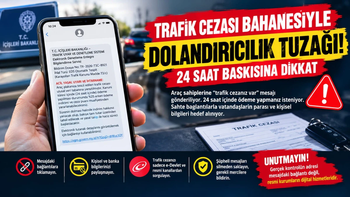 Telefona Gelen Mesajlara Dikkat! Dolandırıcıların 24 Saat Tuzağı