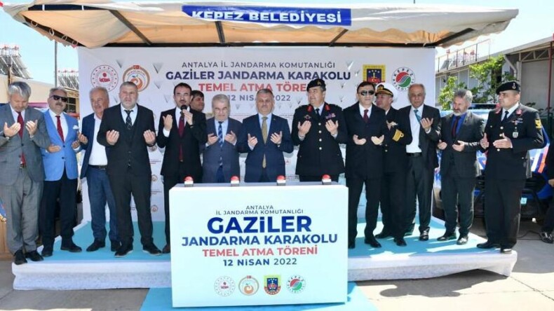 Jandarma Komutanlığı Gaziler Karakolu Temel Atma Töreni