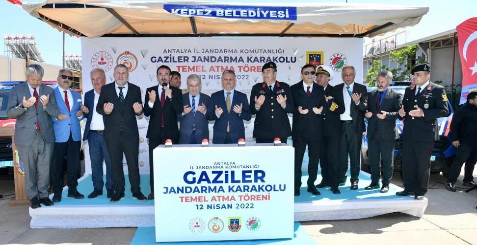 Jandarma Komutanlığı Gaziler Karakolu Temel Atma Töreni