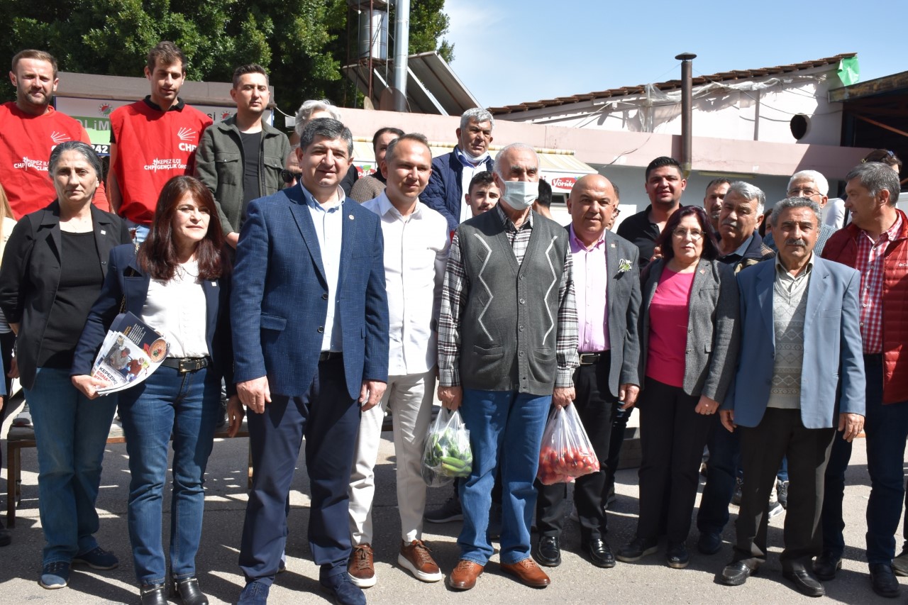 CHP KEPEZ’DE PAZARCI ESNAFINI DİNLEDİ