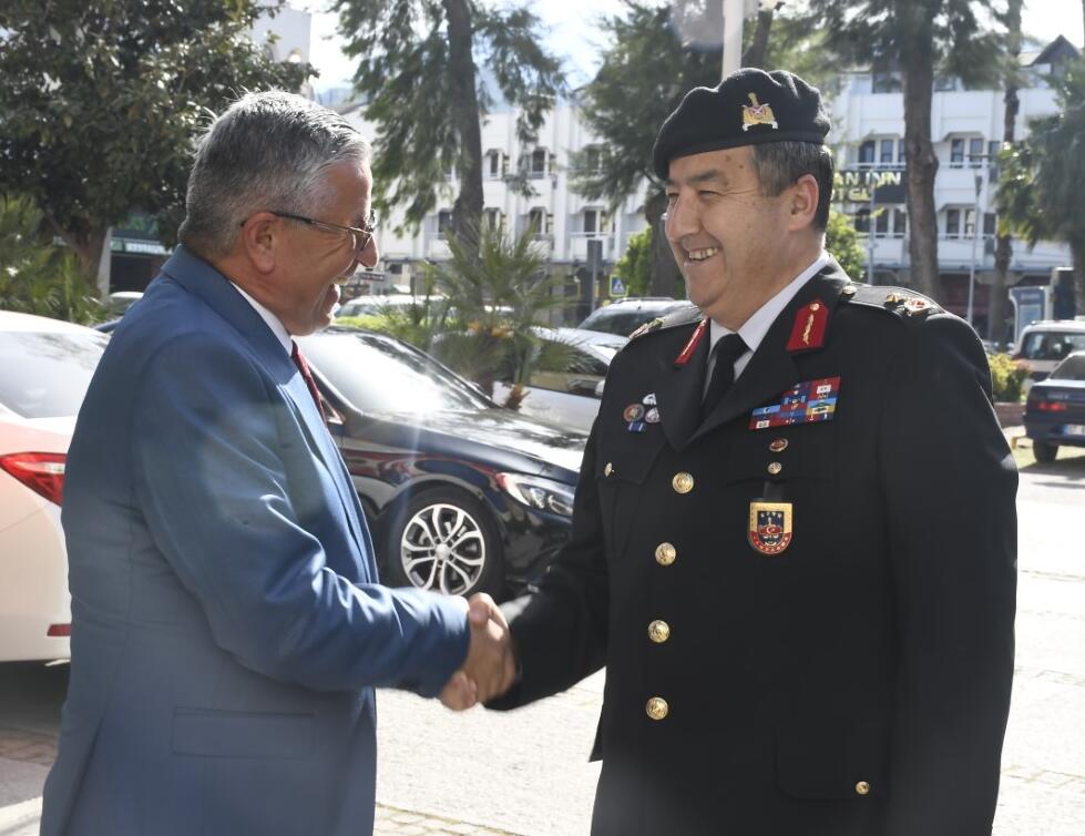 ANTALYA İL JANDARMA KOMUTANI TUĞGENERAL ÖZFİDAN KEMER BELEDİYESİ’NDE