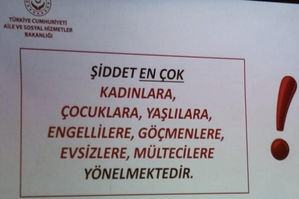 KADINA YÖNELİK ŞİDDETE HAYIR!