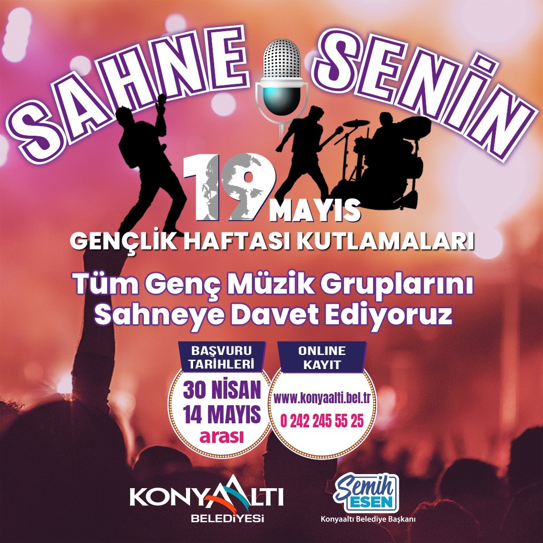 Konyaaltı’nda sahne gençlerin…