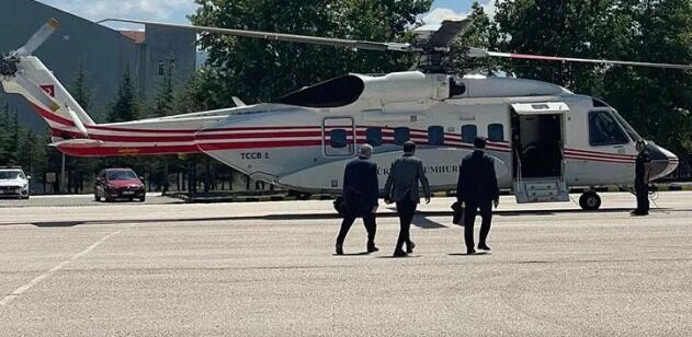 Helikopter acil iniş yaptı