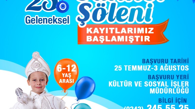 Geleneksel ‘Sünnet Şöleni’ kayıtları başladı
