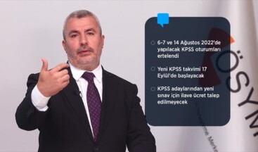 ÖSYM Başkanı Ersoy: 31 Temmuz’da yapılan KPSS oturumları iptal edildi