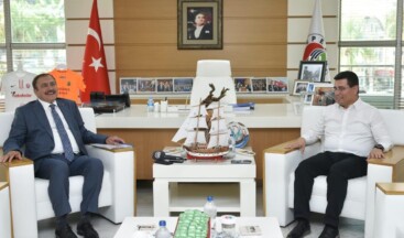 Eski Bakan Eroğlu’ndan Başkan Tütüncü’ye ziyaret