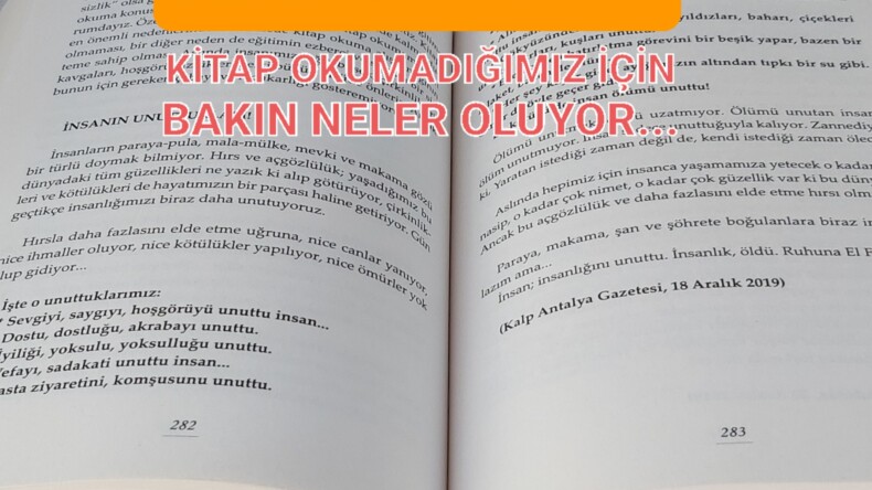 KİTAP OKUMADIĞIMIZ İÇİN BAKIN NELER OLUYOR…Gazeteci- Yazar Eyyüp AYDIN Yazdı