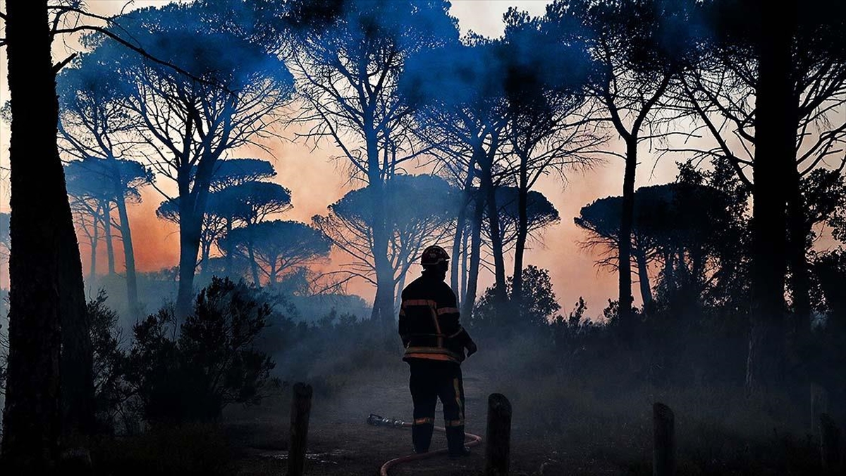 Fransa’da Gironde vilayetindeki yangında 3 bin 400 hektar yeşil alan zarar gördü