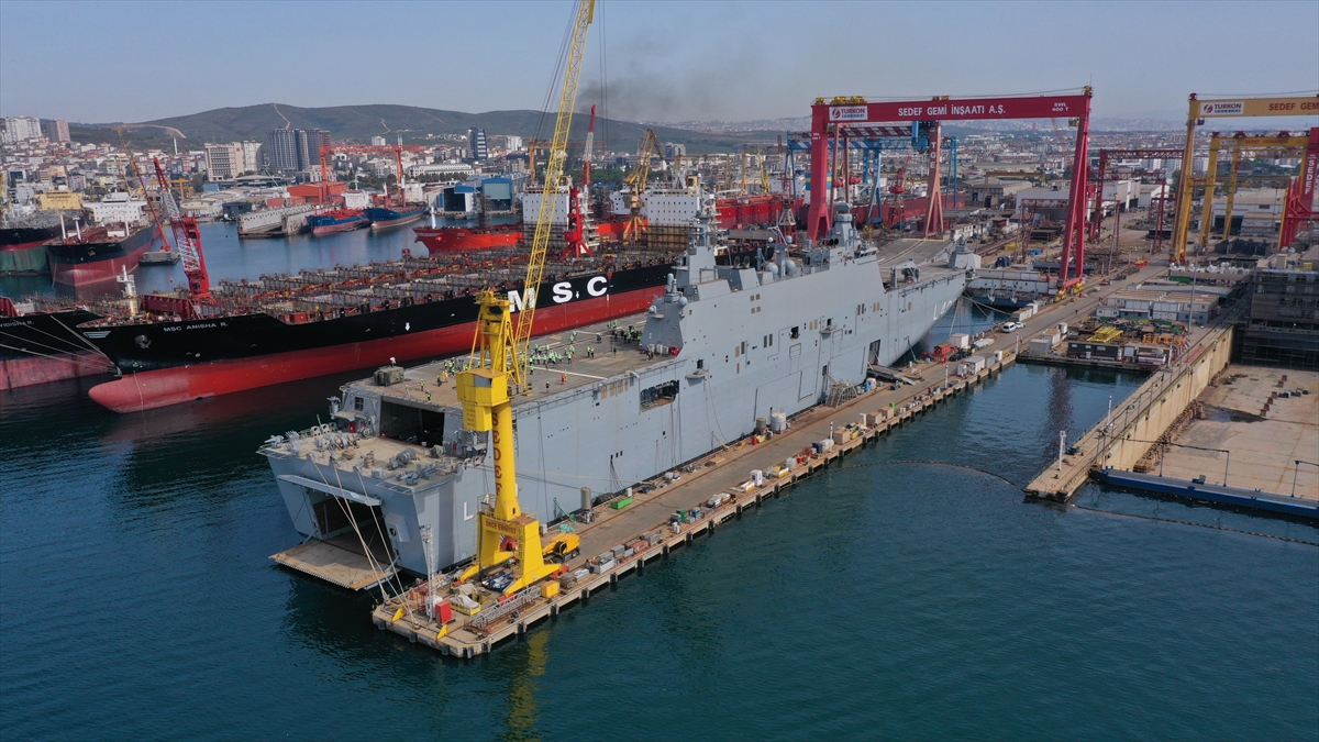Türkiye’nin en büyük savaş gemisi TCG Anadolu yıl sonunda teslim edilecek