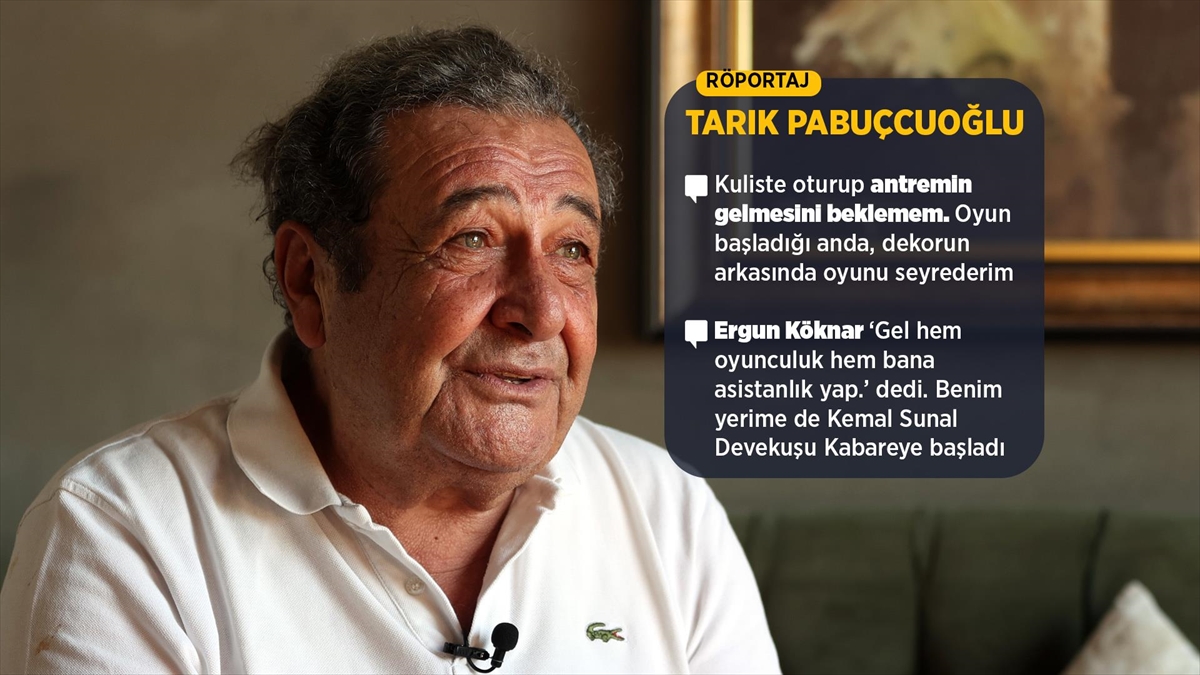 Tarık Pabuçcuoğlu 62 yılı aşkın sahnede ve ekran önünde geçen sanat hayatını anlattı