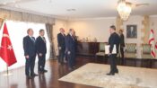 Türkiye’nin Lefkoşa Büyükelçisi Feyzioğlu, KKTC Cumhurbaşkanı Tatar’a güven mektubunu sundu