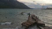 Muğla’da fırtına nedeniyle koyda bağlı 7 tekne battı, iskelelerde hasar oluştu