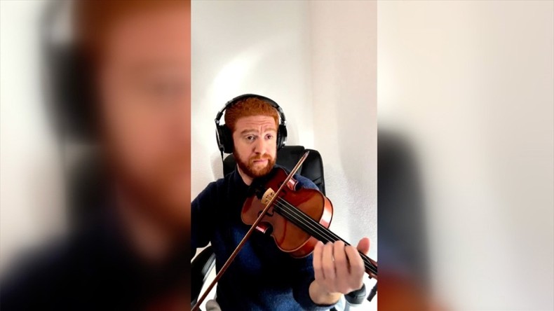 Keman sanatçısı Layth Sidiq Türkiye’deki depremzedeler için çaldı