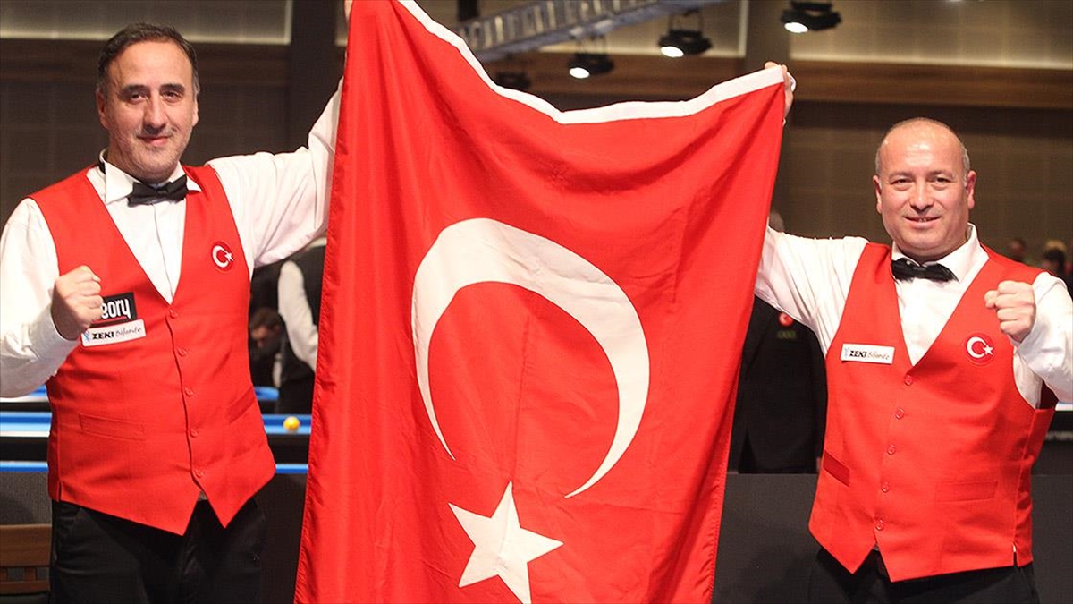 Avrupa Bilardo Şampiyonası’nda Artistik Milli Takımı, altın madalya kazandı