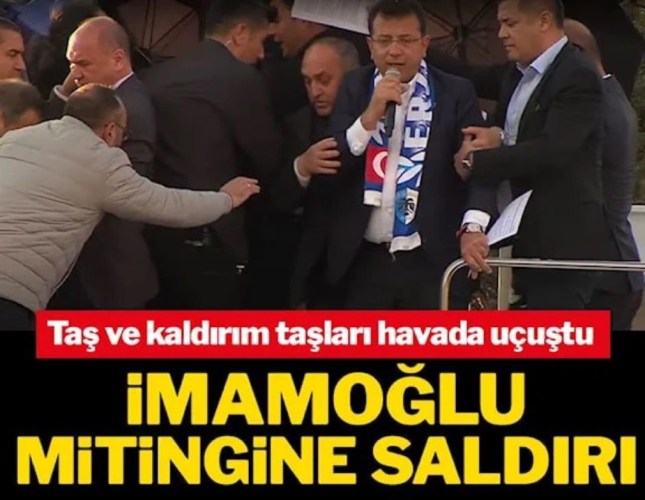EKREM İMAMOĞLU ERZURUM’DA TAŞLATILDI ..