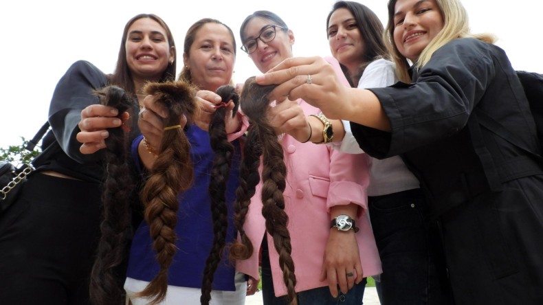 Kadın Tekvandoculardan ‘Saçım Saçın Olsun’ Kampanyasına Destek