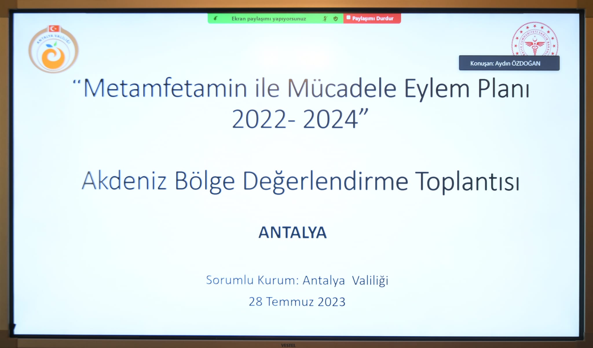 METAMFETAMİN KONUSUNDA HASSASİYETİMİZ ASLA KAYBOLMASIN