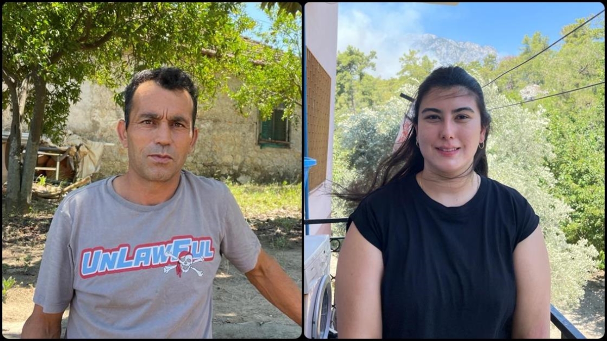 Antalya’da orman yangını nedeniyle evlerinden tahliye edilenler yaşadıkları korkuyu anlattı