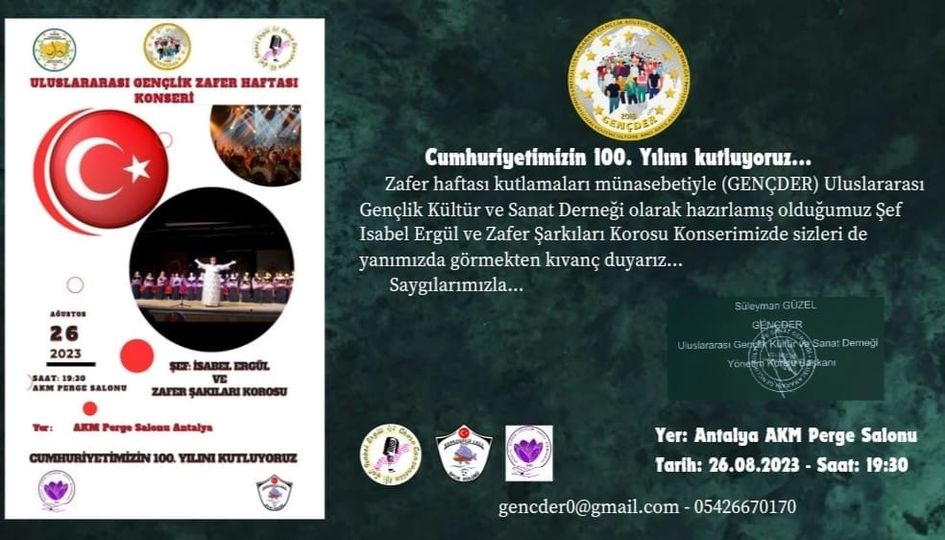 CUMHURİYETİMİZİN 100. YILINI KUTLUYORUZ