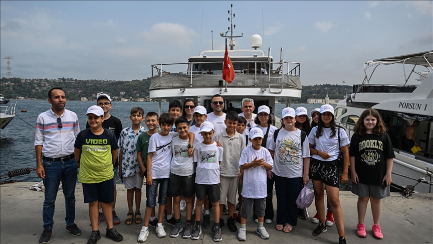 Kahramanmaraşlı çocuklar, Türkiye-Ukrayna Milli Basketbol maçı için İstanbul’da